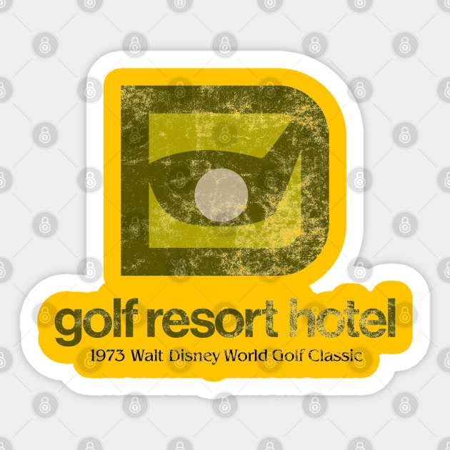 WDW Golf Resort Hotel 1973 Sticker by BurningSettlersCabin